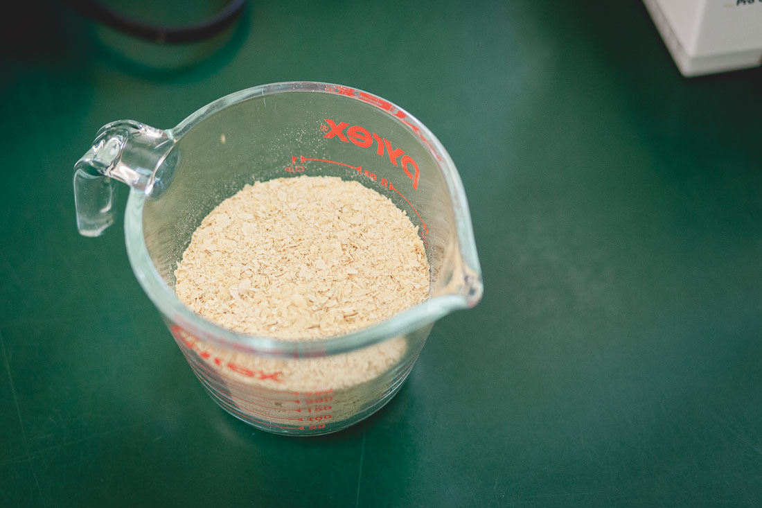 This is Nutritional Yeast. It looks like really bad dandruff.