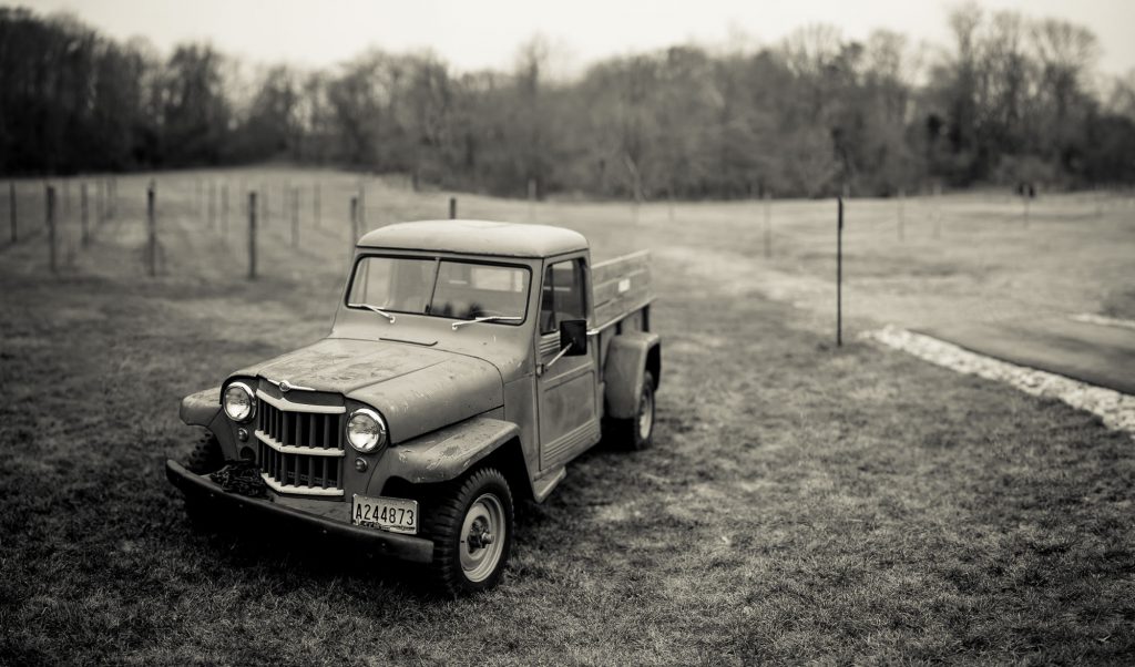 old truck at the farm