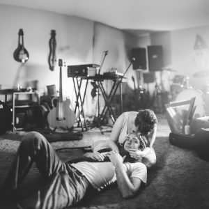 couple sitting on the floor