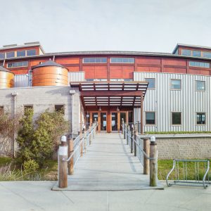 panorama of the Chesapeake Bay Foundation facility